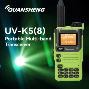 Quansheng UVK5(8) Dual Band 5W Walkie Talkie Two Way Radio UVK6 Green Color