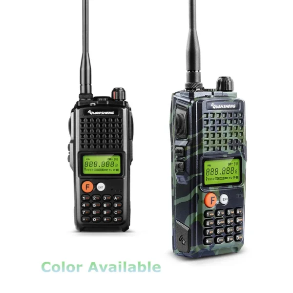 QUANSHENG TG-K10AT 10W Long Range Two Way Radio Rechargeable Single Band Transceiver Woki Toki UHF/VHF Portable Radio - Image 2
