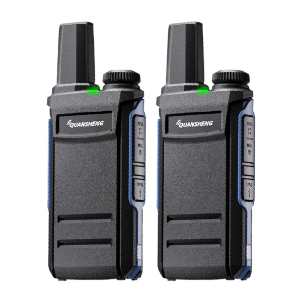 2 Pack Quansheng TG-A1 Walkie Talkie Mini PMR446 FRS Two Way Radio Portable Long Range VOX Transceiver Kids Toy Gift - Bild 6