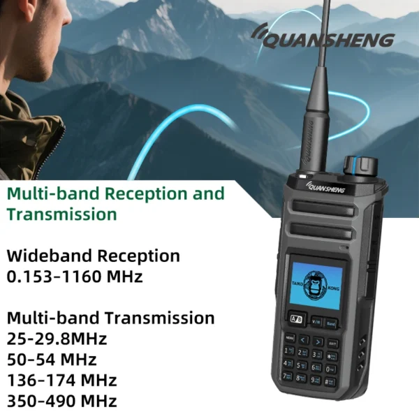 Quansheng TK11 5 Walkie Talkie Long Range 10W Two Way Radio Ham CB Shortwave NOAA SSB AM FM Amateur Transceiver Wireless set - Image 2