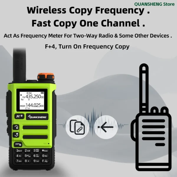 Quansheng UV K5 9 Walkie Talkie Two Way Radio Long Range Transceiver Wireless Set Ham Amateur Receiver with AM FM Communication - Image 4
